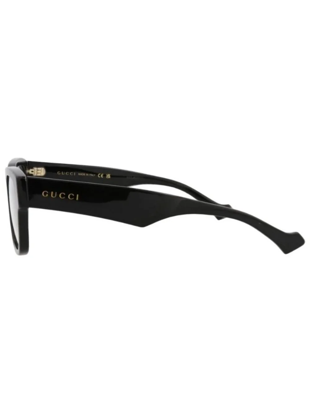 New Gucci Mens Square/Rectangle Black Black Transparent Fashion Designer Eyeglas